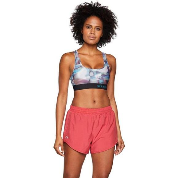 Under Armour Womens Mid Crossback Print Sports Bra Size XS - Picture 1 of 7
